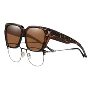 HAOLOTA Fit-Over Sunglasses for Women Men Square Shapes UV Protection SG0512