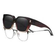 HAOLOTA Fit-Over Sunglasses for Women Men Square Shapes UV Protection SG0512