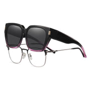 HAOLOTA Fit-Over Sunglasses for Women Men Square Shapes UV Protection SG0512