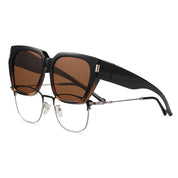 HAOLOTA Fit-Over Sunglasses for Women Men Square Shapes UV Protection SG0512