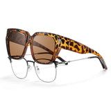HAOLOTA Fit-Over Sunglasses for Women Men Square Shapes UV Protection SG0512