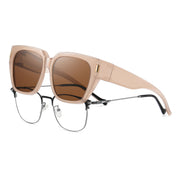 HAOLOTA Fit-Over Sunglasses for Women Men Square Shapes UV Protection SG0512