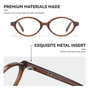 HAOLOTA Blue Light Blocking Glasses Women Trendy Round Anti Eyestrain BG6101