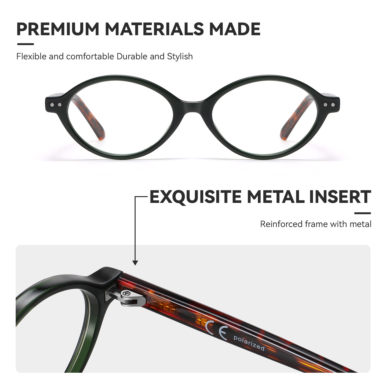 HAOLOTA Blue Light Blocking Glasses Women Trendy Round Anti Eyestrain BG6101