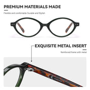 HAOLOTA Blue Light Blocking Glasses Women Trendy Round Anti Eyestrain BG6101
