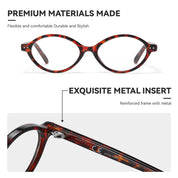 HAOLOTA Blue Light Blocking Glasses Women Trendy Round Anti Eyestrain BG6101