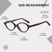 HAOLOTA Blue Light Blocking Glasses Women Trendy Round Anti Eyestrain BG6101