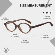 HAOLOTA Blue Light Blocking Glasses Women Trendy Round Anti Eyestrain BG6101