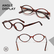 HAOLOTA Blue Light Blocking Glasses Women Trendy Round Anti Eyestrain BG6101