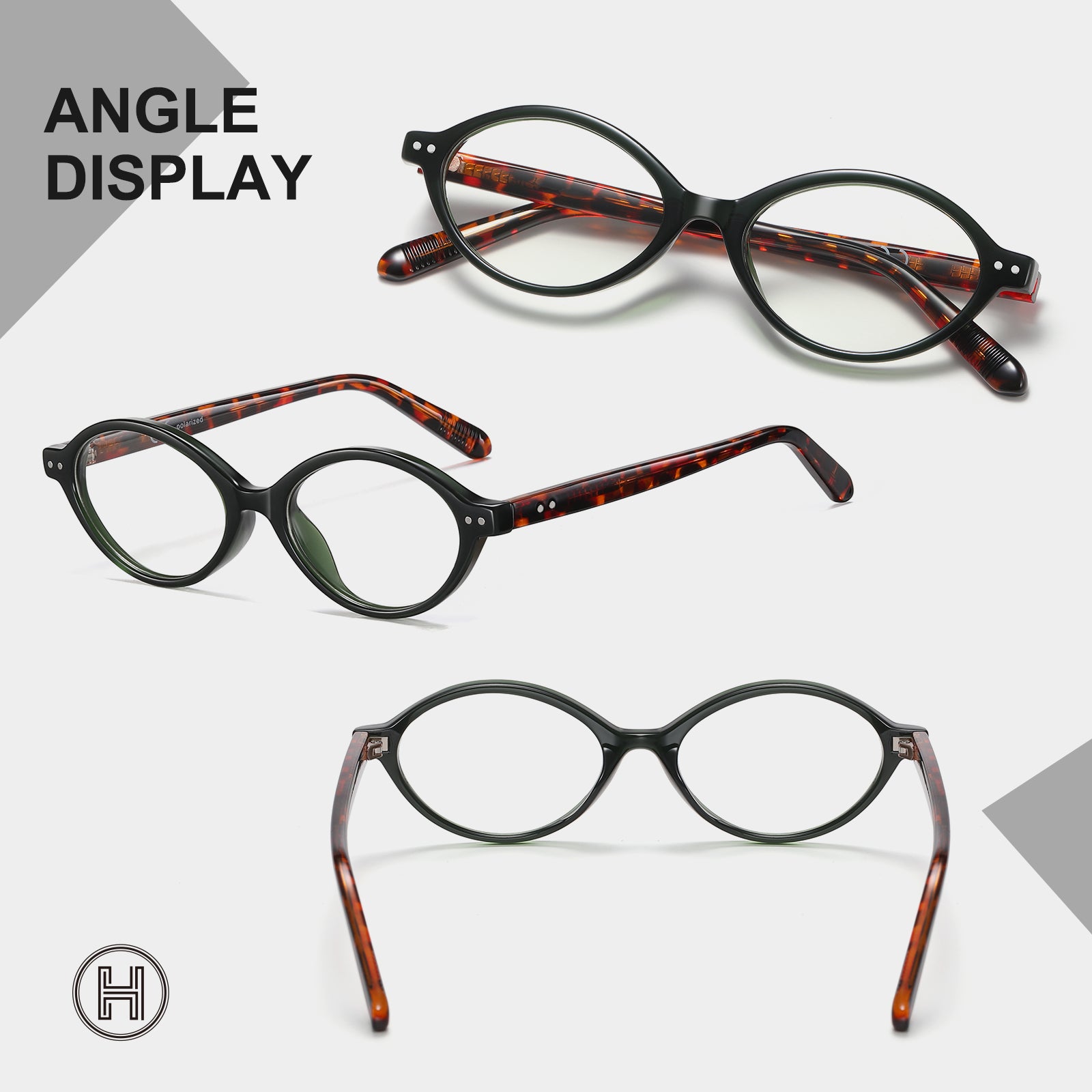 HAOLOTA Blue Light Blocking Glasses Women Trendy Round Anti Eyestrain BG6101