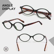 HAOLOTA Blue Light Blocking Glasses Women Trendy Round Anti Eyestrain BG6101