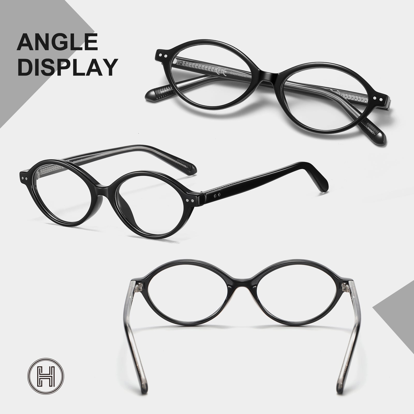 HAOLOTA Blue Light Blocking Glasses Women Trendy Round Anti Eyestrain BG6101
