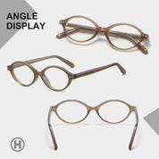 HAOLOTA Blue Light Blocking Glasses Women Trendy Round Anti Eyestrain BG6101