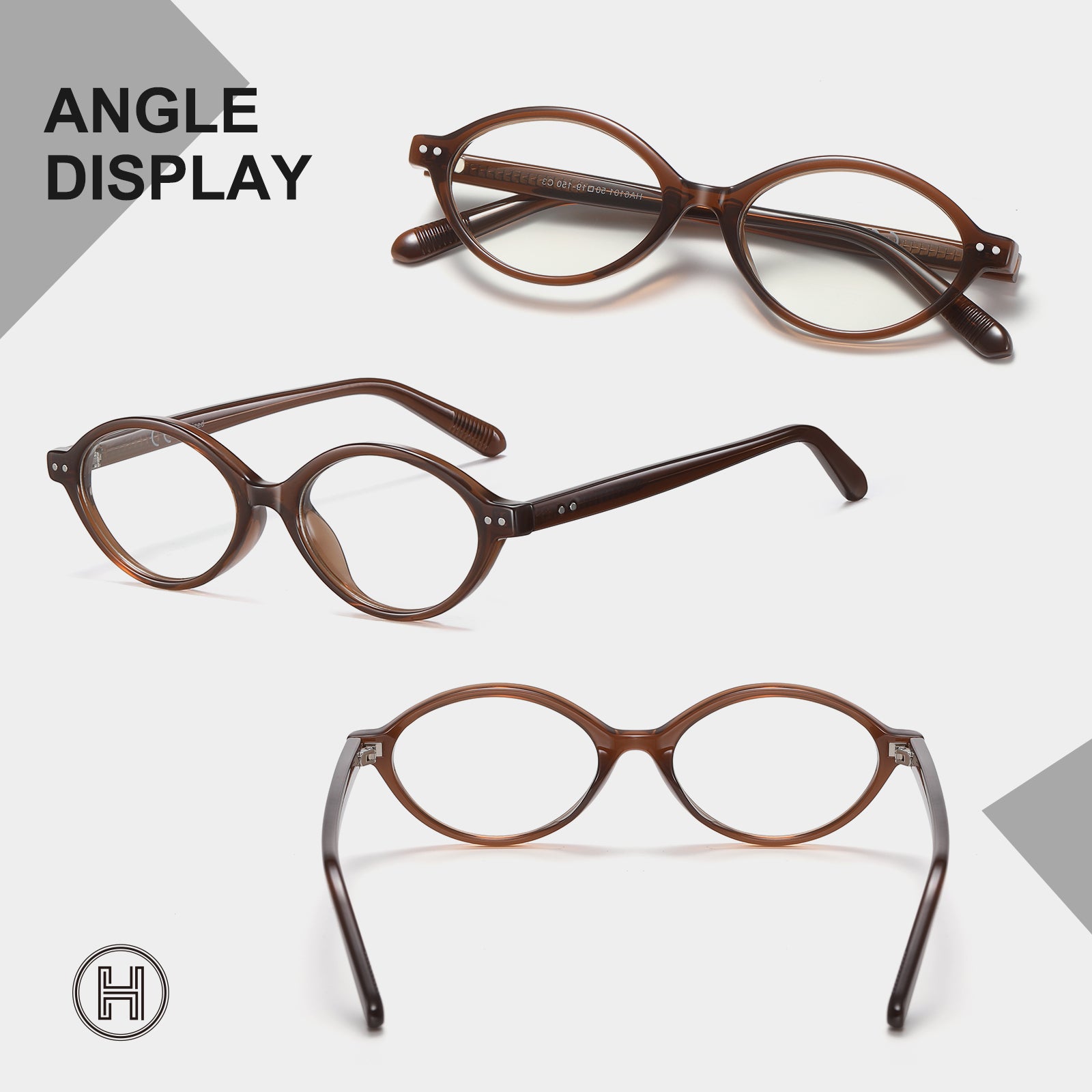 HAOLOTA Blue Light Blocking Glasses Women Trendy Round Anti Eyestrain BG6101