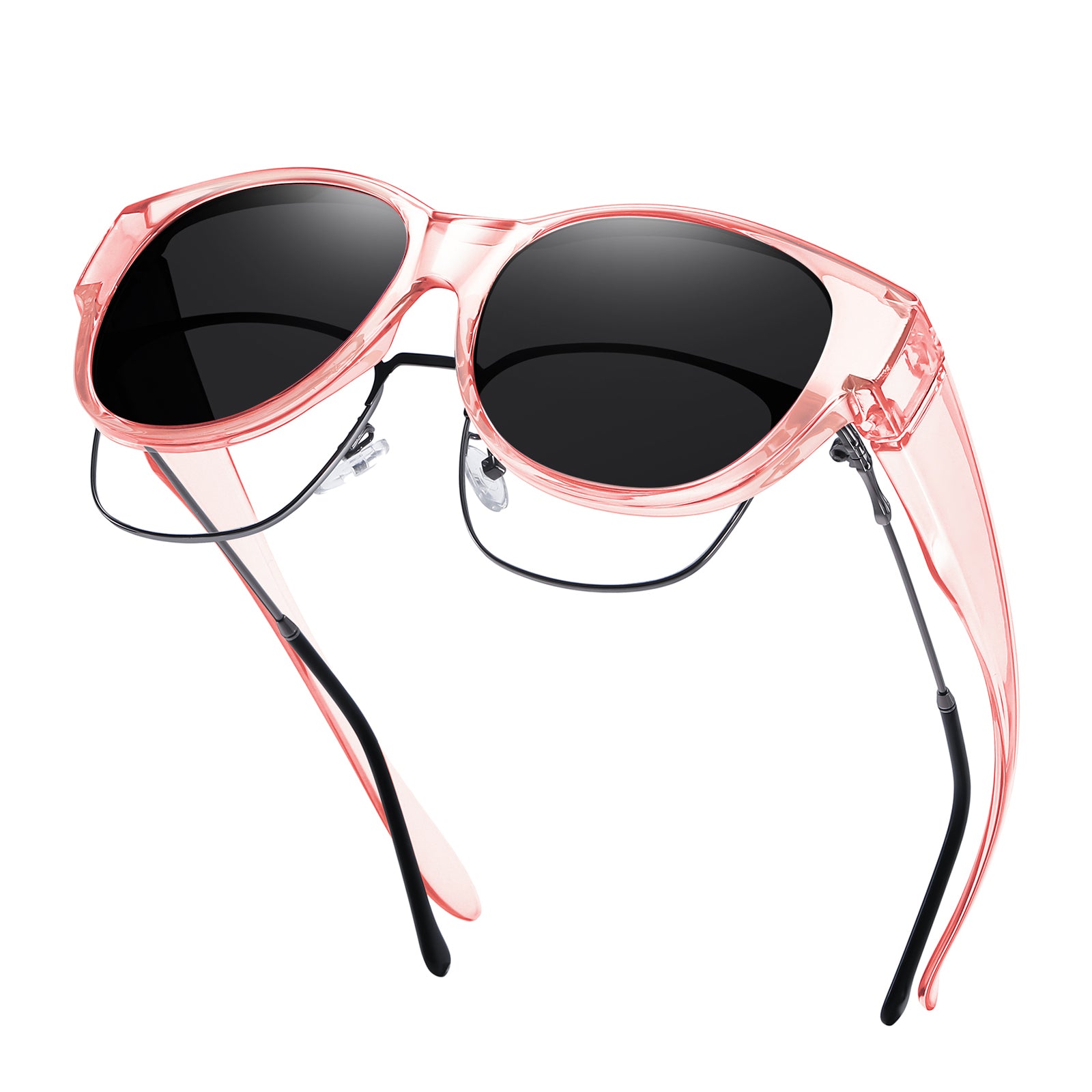 HAOLOTA Cat Eye Sunglasses for Over Glasses Polarized  UV Protection SG0179