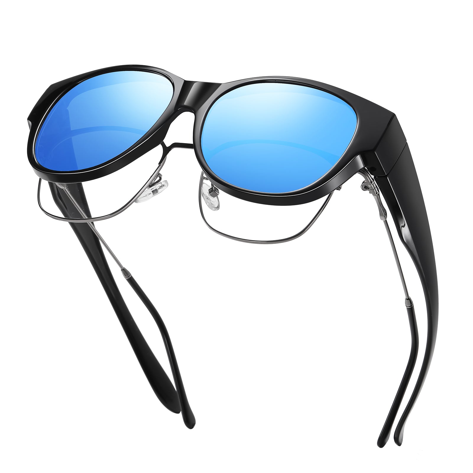HAOLOTA Cat Eye Sunglasses for Over Glasses Polarized  UV Protection SG0179