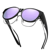 HAOLOTA Cat Eye Sunglasses for Over Glasses Polarized  UV Protection SG0179