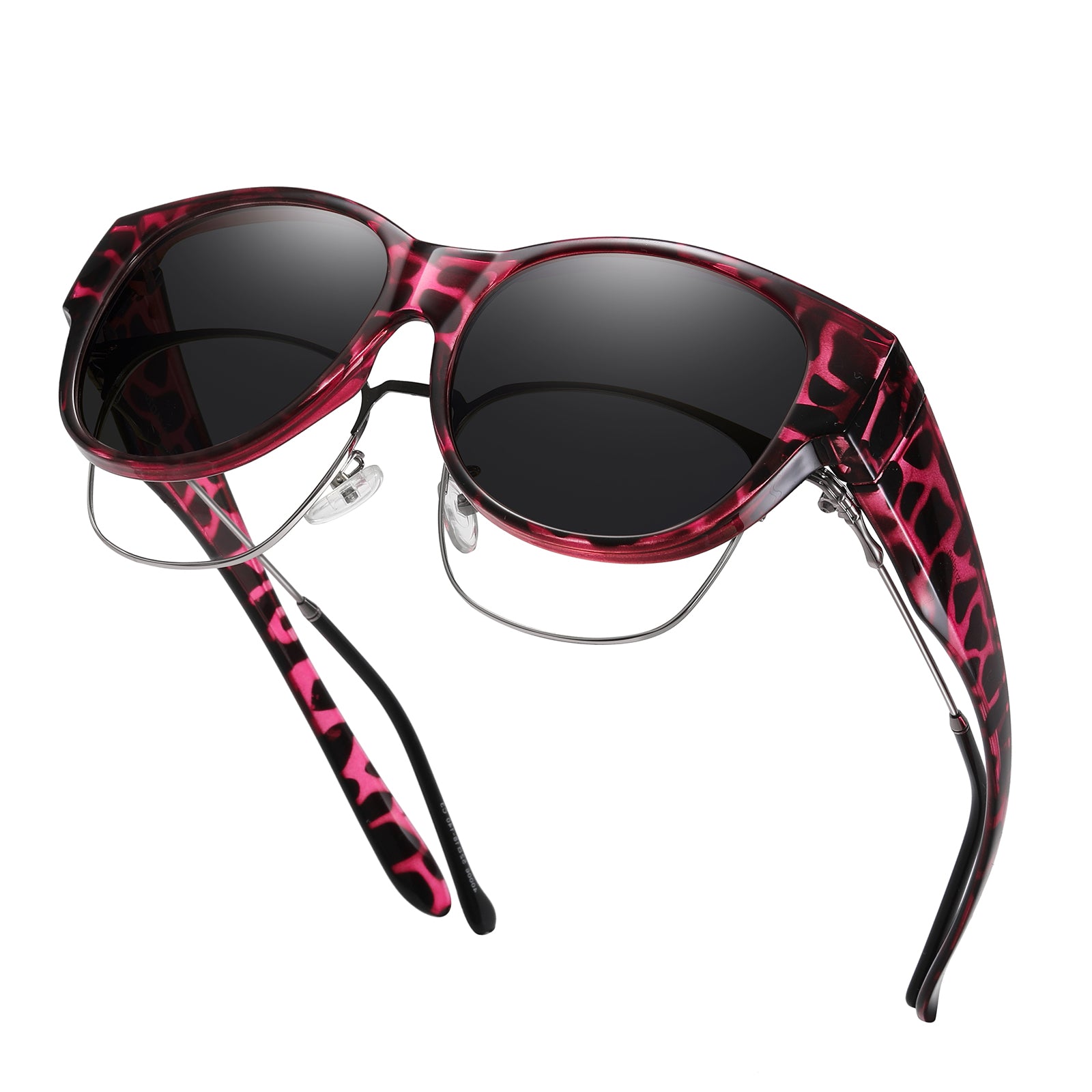 HAOLOTA Cat Eye Sunglasses for Over Glasses Polarized  UV Protection SG0179