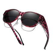 HAOLOTA Cat Eye Sunglasses for Over Glasses Polarized  UV Protection SG0179