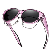 HAOLOTA Cat Eye Sunglasses for Over Glasses Polarized  UV Protection SG0179