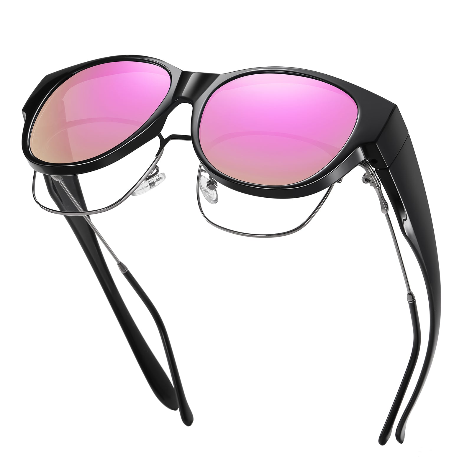 HAOLOTA Cat Eye Sunglasses for Over Glasses Polarized  UV Protection SG0179