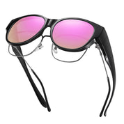 HAOLOTA Cat Eye Sunglasses for Over Glasses Polarized  UV Protection SG0179
