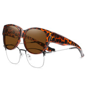 HAOLOTA Cat Eye Sunglasses for Over Glasses Polarized  UV Protection SG0179