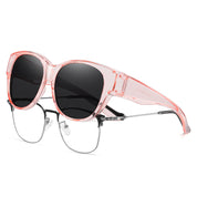 HAOLOTA Cat Eye Sunglasses for Over Glasses Polarized  UV Protection SG0179