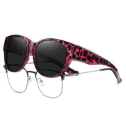 HAOLOTA Cat Eye Sunglasses for Over Glasses Polarized  UV Protection SG0179