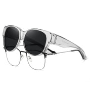 HAOLOTA Cat Eye Sunglasses for Over Glasses Polarized  UV Protection SG0179
