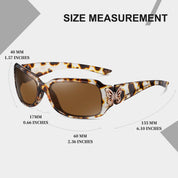 HAOLOTA Women's Polarized Sunglasses - Fashionable Butterfly Design SG0012