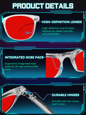 HAOLOTA Sleep Glasses with Blue Green Light Blocking Gaming Glasses SPG8081