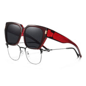 HAOLOTA Fit-Over Sunglasses for Women Men Square Shapes UV Protection SG0512
