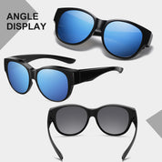 HAOLOTA Cat Eye Sunglasses for Over Glasses Polarized  UV Protection SG0179