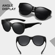 HAOLOTA Cat Eye Sunglasses for Over Glasses Polarized  UV Protection SG0179