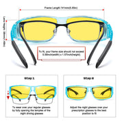 HAOLOTA Night Vision Driving Over Glasses, Nighttime Glasses Men Women Anti Glare NV0311