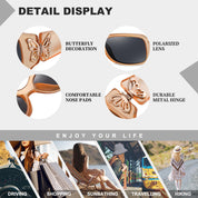 HAOLOTA Women's Polarized Sunglasses - Fashionable Butterfly Design SG0012