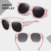 HAOLOTA Cat Eye Sunglasses for Over Glasses Polarized  UV Protection SG0179