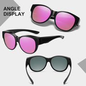 HAOLOTA Cat Eye Sunglasses for Over Glasses Polarized  UV Protection SG0179