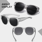 HAOLOTA Cat Eye Sunglasses for Over Glasses Polarized  UV Protection SG0179