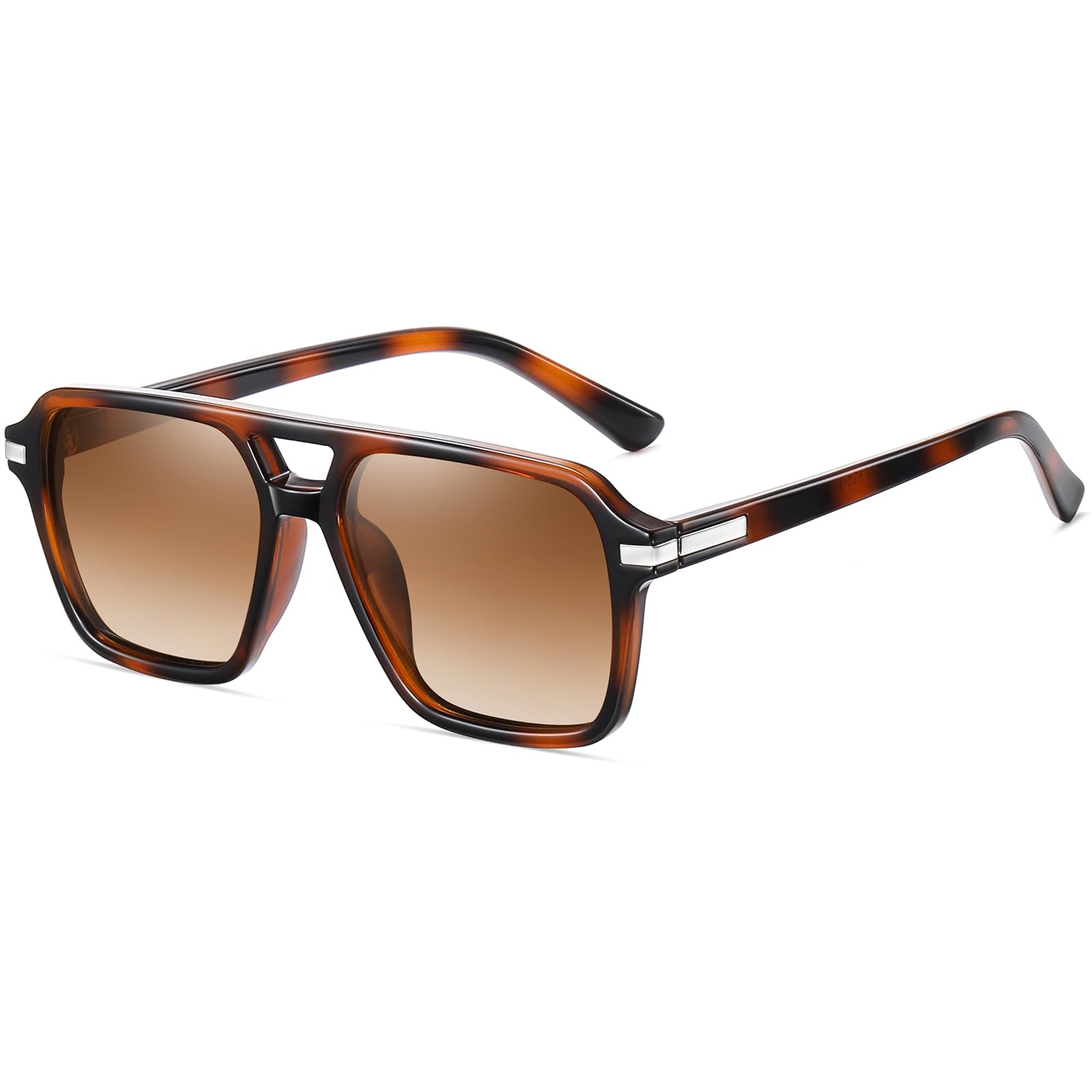 HAOLOTA Retro Aviator Sunglasses for Women and Men, Polarized Square Shades UV Protection SG3483