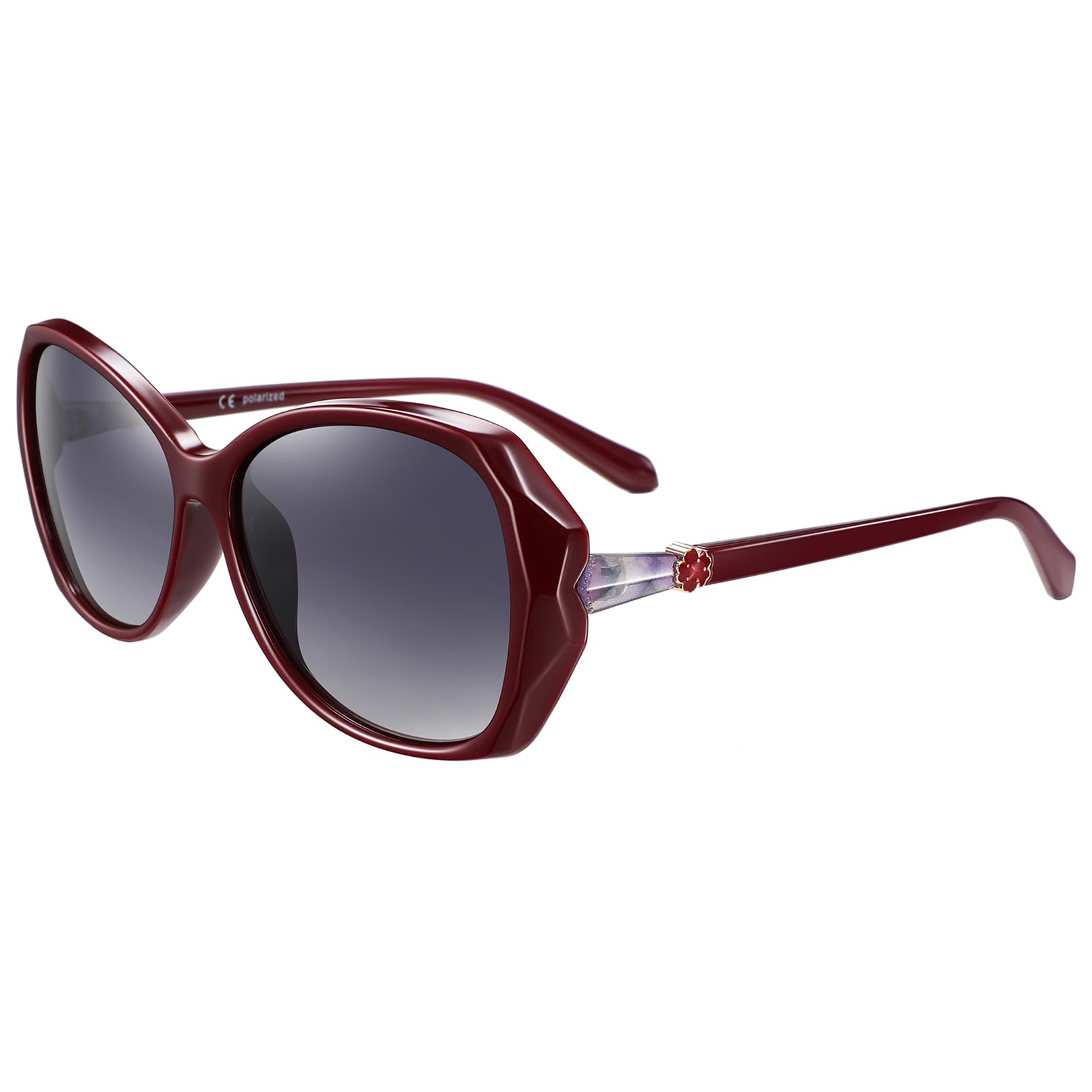HAOLOTA Oversized Sunglasses Womens Polarized Trendy Sun Glasses Shades UV400 Protection SG9402