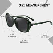 HAOLOTA Oversized Sunglasses Womens Polarized Trendy Sun Glasses Shades UV400 Protection SG9402