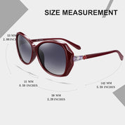 HAOLOTA Oversized Sunglasses Womens Polarized Trendy Sun Glasses Shades UV400 Protection SG9402