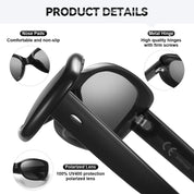 HAOLOTA Polarized Sunglasses Women Vintage Designer Sunglasses Wrap-Around Shapes UV400 SG0010