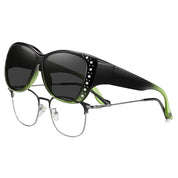 HAOLOTA Women's Polarized Fit Over Sunglasses with RhinestoneUV400 Protection SG0107