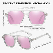 HAOLOTA Retro Aviator Sunglasses for Women and Men, Polarized Square Shades UV Protection SG3483
