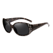 HAOLOTA Polarized Sunglasses for Women Rhinestone Wrap Around SG0008