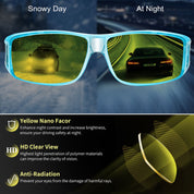 HAOLOTA Night Vision Driving Over Glasses, Nighttime Glasses Men Women Anti Glare NV0311