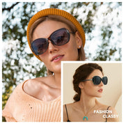 HAOLOTA Oversized Sunglasses Womens Polarized Trendy Sun Glasses Shades UV400 Protection SG9402